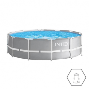 Каркасный бассейн круглый INTEX PRISM FRAME POOL 26702 305х76, фильтр-насос